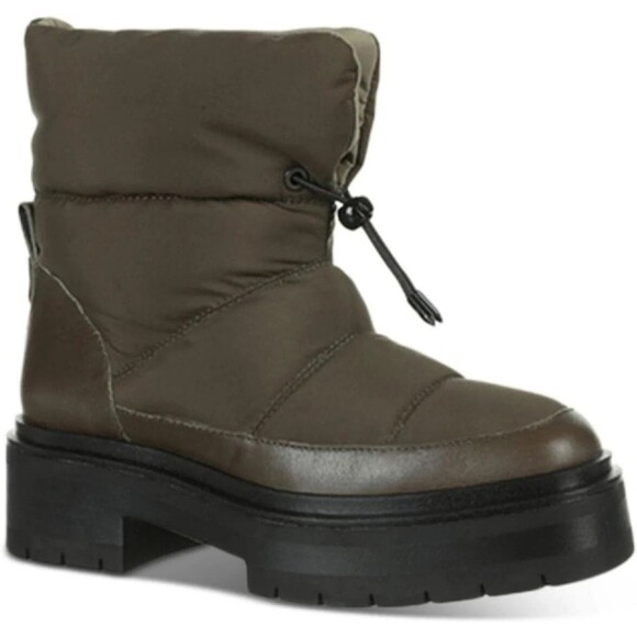 Sam Edelman Boots Women’s  SZ 6.5 Reve Lakyn Brown Plush Quilted Cold-Weather - Picture 1 of 11